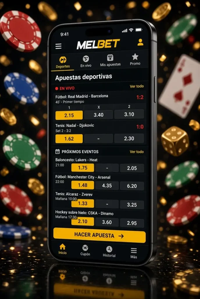 Teléfono con apuestas